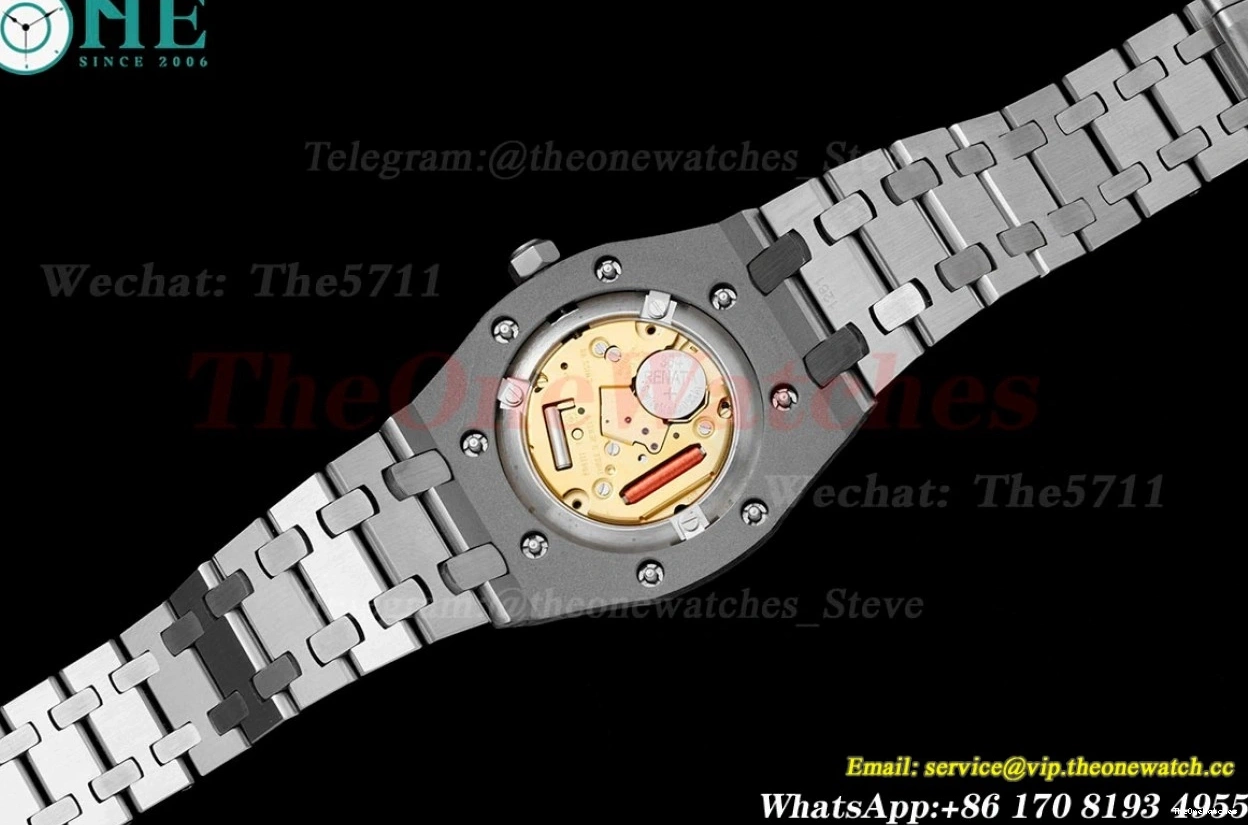 SS JJF Swiss Qtz Ladies 33mm Oak Stk Royal SS Cream 0125